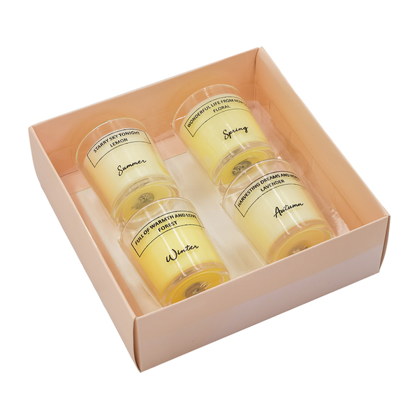 R17418.99.A - Zestaw 4 zapachowych świec Seasons, mix