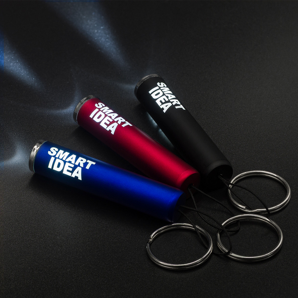 R17811.08 - Brelok-latarka z podświetlanym logo LumiRing, czerwony 