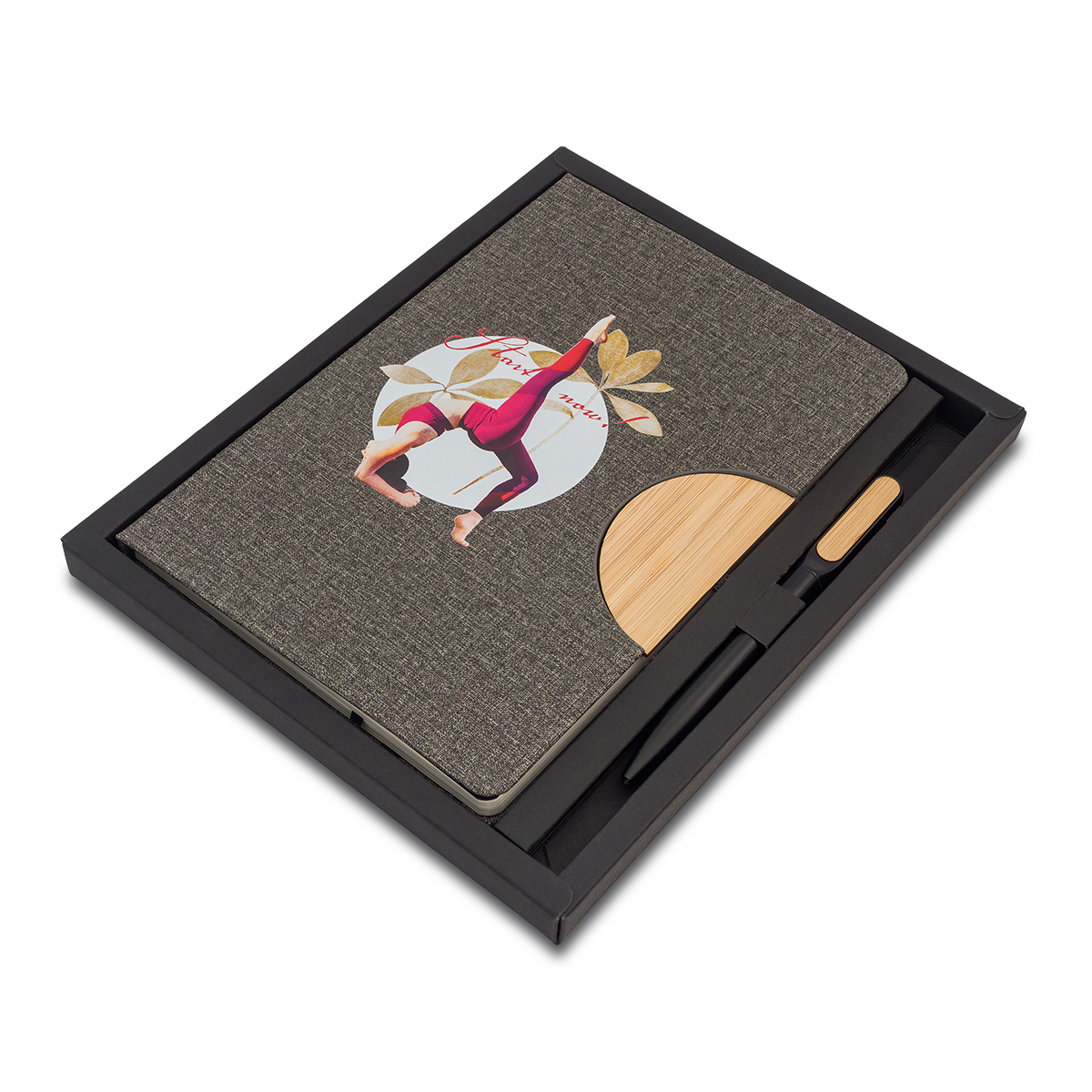 R64209.21.O - Zestaw notes z długopisem Fold, szary 