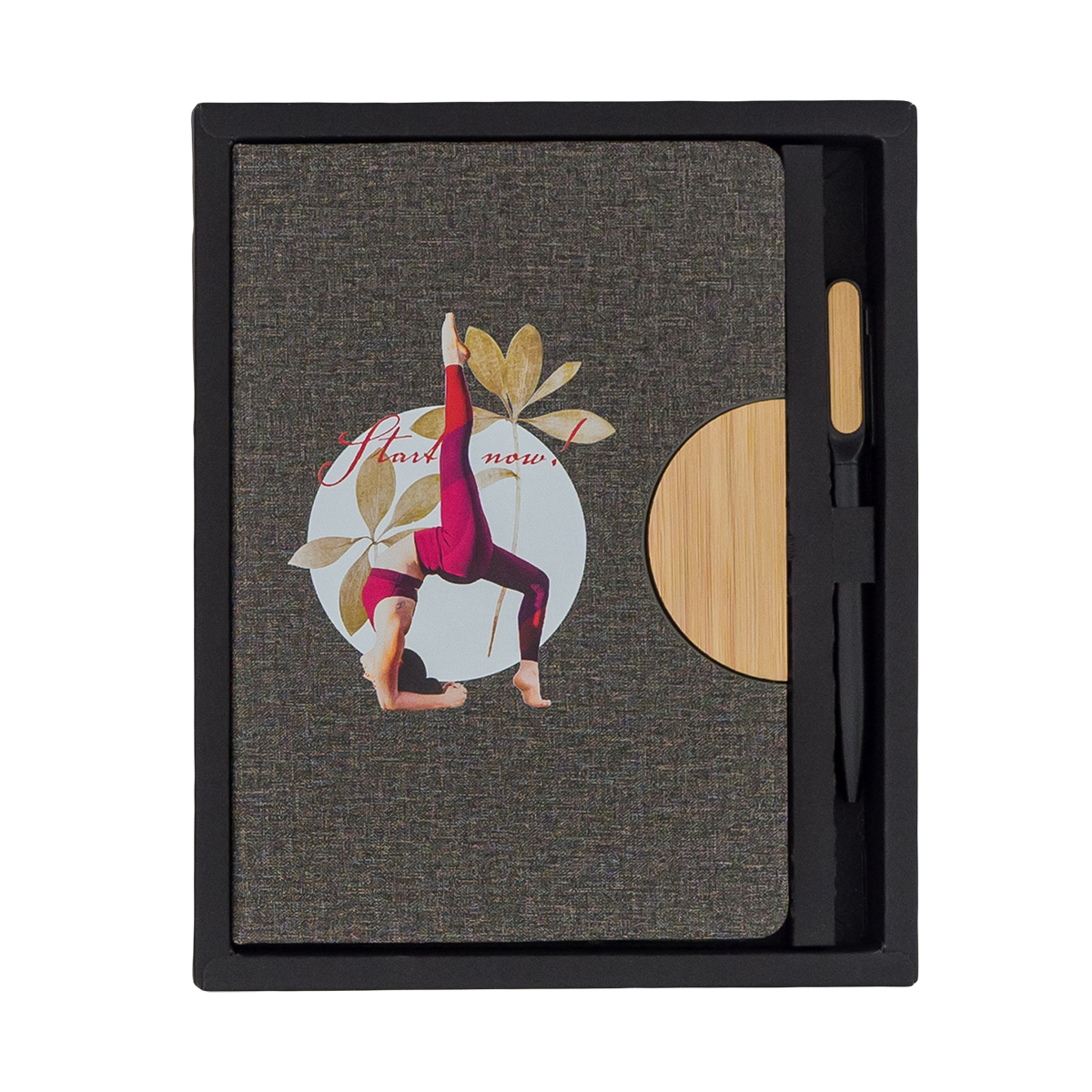 R64209.21.O - Zestaw notes z długopisem Fold, szary 