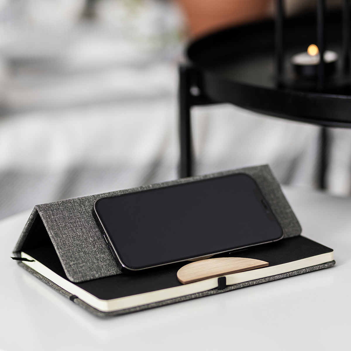 R64209.21.O - Zestaw notes z długopisem Fold, szary 