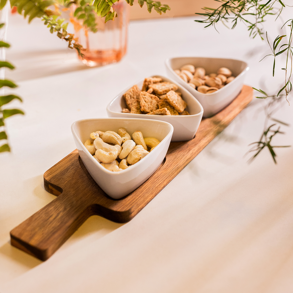 R85316.06 - Taca z miseczkami Nardo, biały 