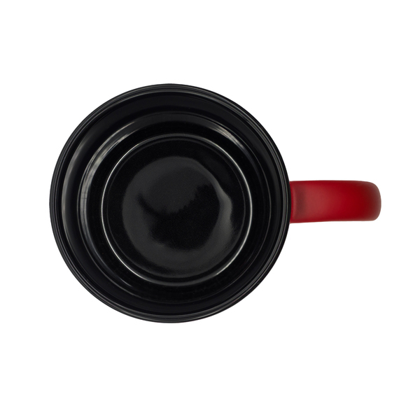 R85324.08 - Kubek ceramiczny Velluto 350 ml, czerwony 