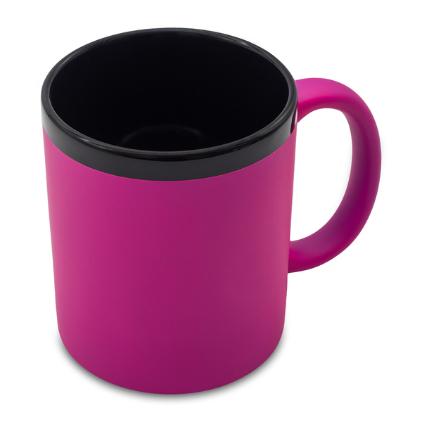 R85324.34 - Kubek ceramiczny Velluto 350 ml, magenta 