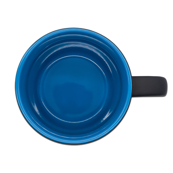 R85327.04 - Kubek ceramiczny Esla 345 ml, niebieski 